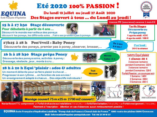 ETE 2020 un été 100% Passion!!!