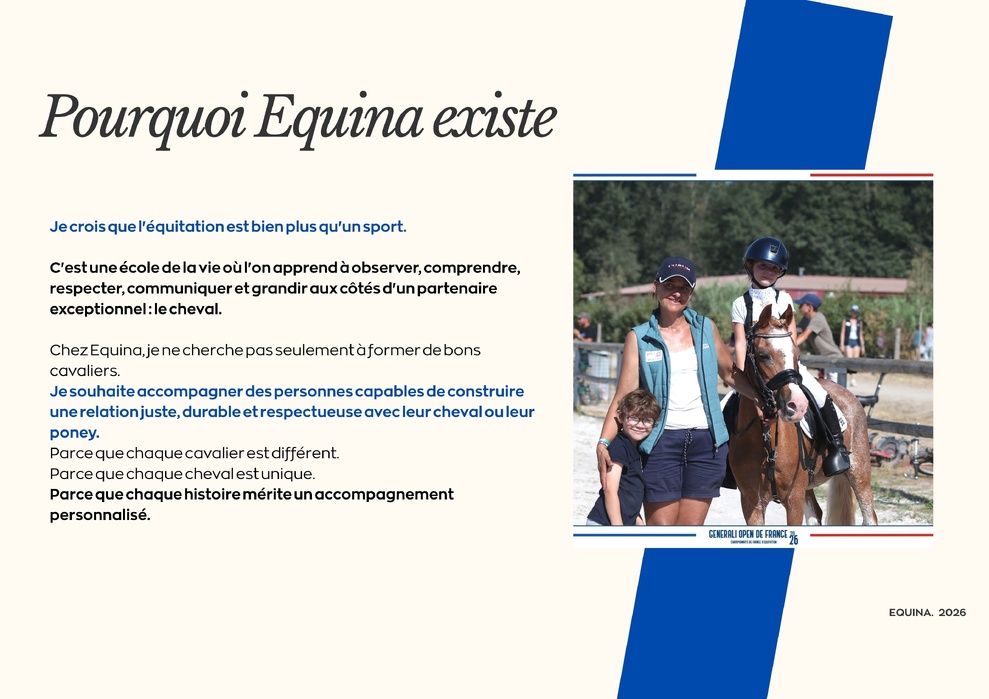  Pourquoi Equina existe ? ma vision , mes valeurs , mes promesses !  ...