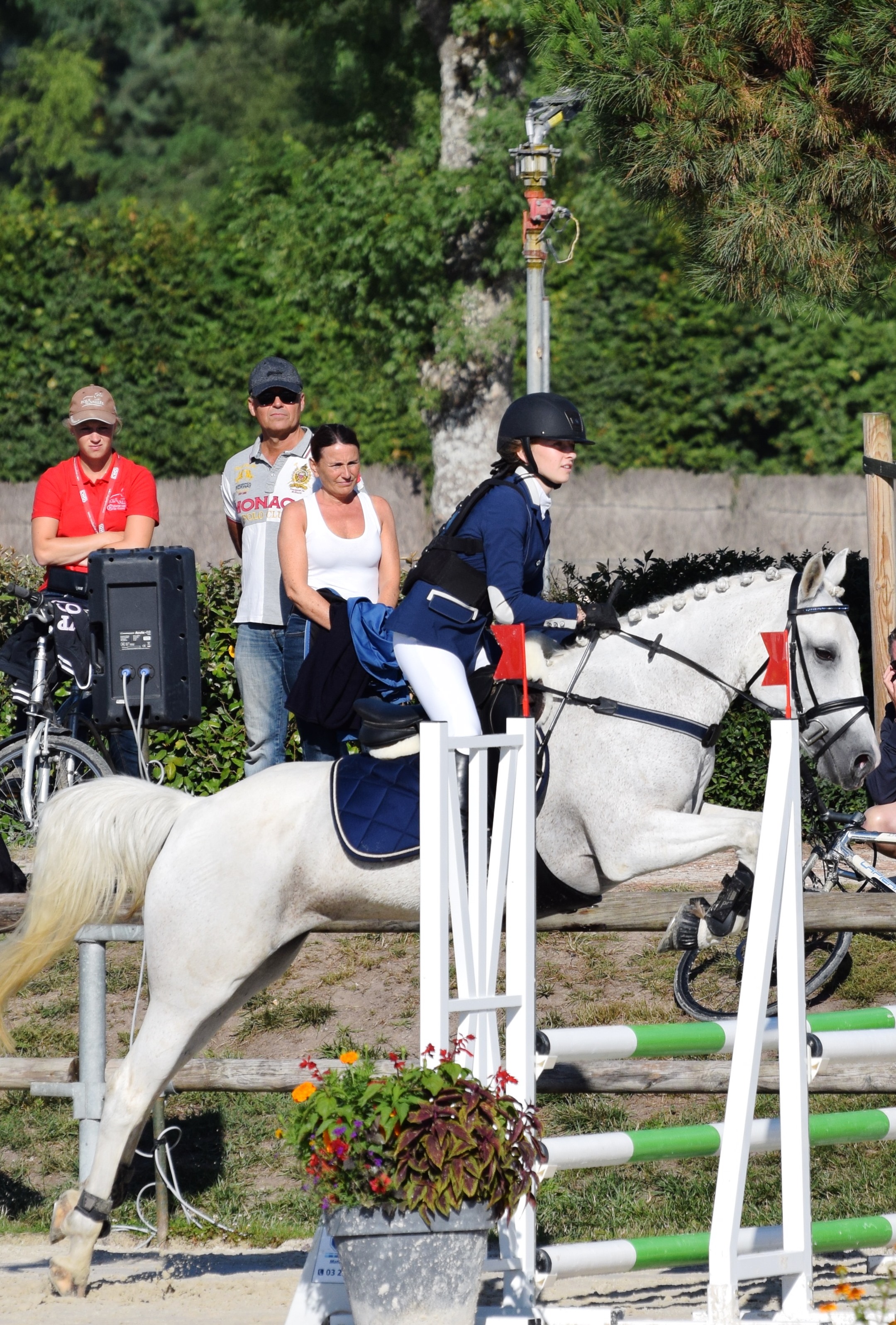 Louise C. & Perle des Gazagnes Championnats de France poney CSO 2017 Lamotte Beuvron