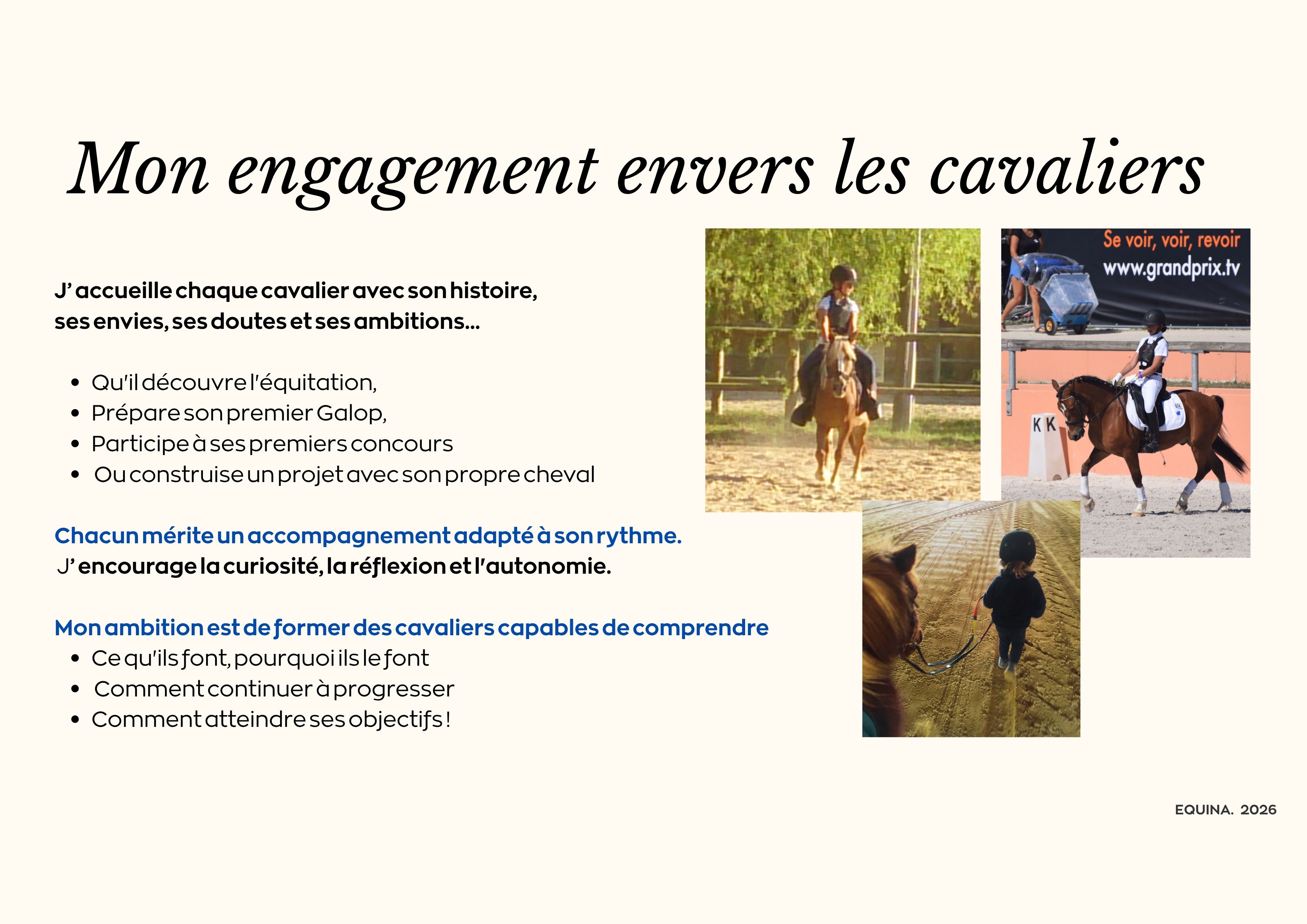  Pourquoi Equina existe ? ma vision , mes valeurs , mes promesses !  ...